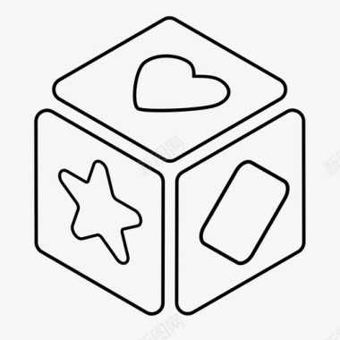 立方体立方体游戏玩具形状图标图标