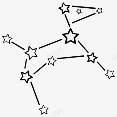 星座狗夜图标图标