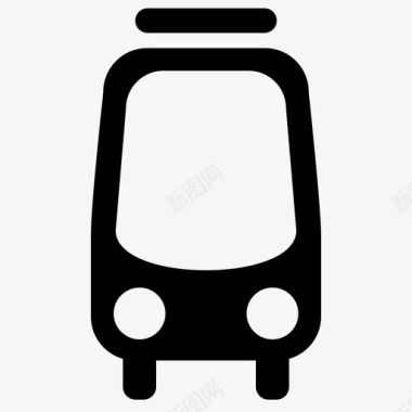 通勤有轨电车小汽车手推车图标图标