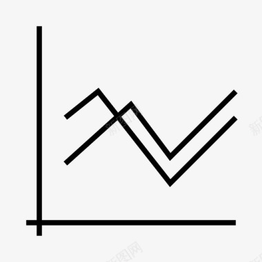 数据信息图表折线图统计报告图标图标