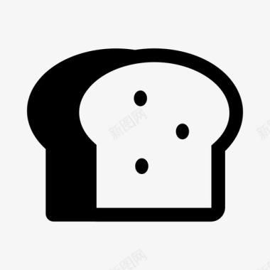 面包小麦面包片图标图标