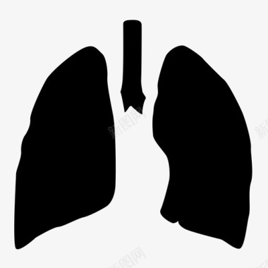 生物标志广告肺解剖学生物学图标图标