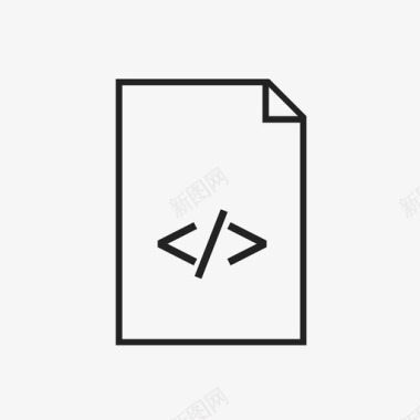 HTML代码代码文件xml脚本图标图标