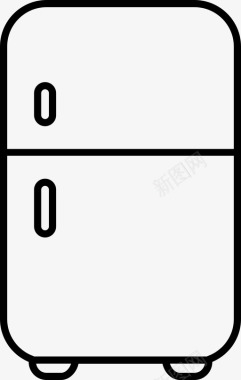 冰箱冷藏盒冰箱电器冷藏箱图标图标