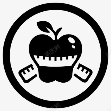 苹果饮食苹果食品图标图标
