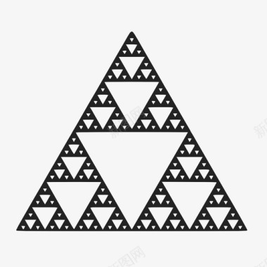 几何公式sierpinski三角sierpinskis三角形重复图案图标图标