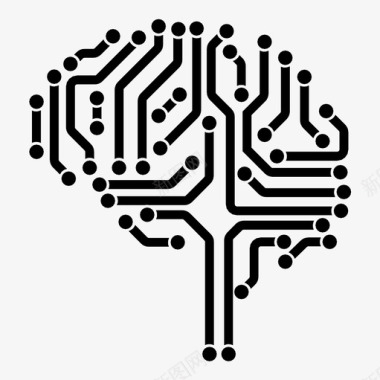 电子大脑灵感智能图标图标