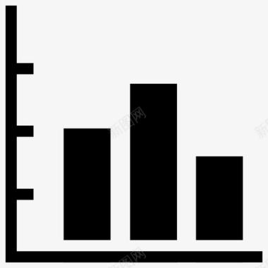 递增趋势条形图信息图报告图标图标