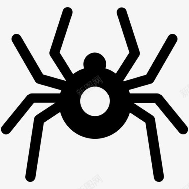病毒营销蜘蛛小虫电脑病毒图标图标