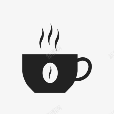 一杯咖啡早餐咖啡豆图标图标