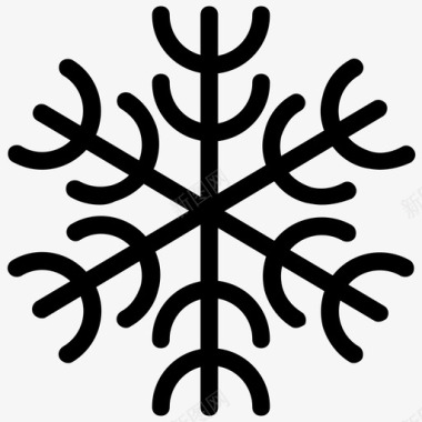 雪花PNG矢量雪花天气要素天气状况图标图标