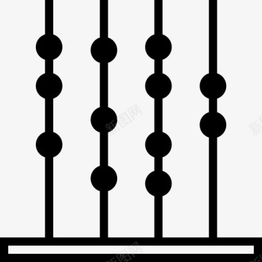 背着算盘算盘学校数学图标图标