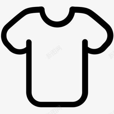 白衬衫衬衫短衬衫t恤图标图标