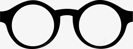 眼镜圆框圆眼镜图标图标