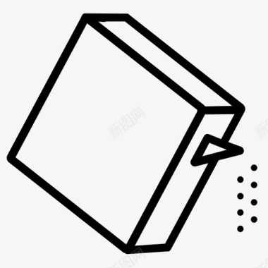 盒子盐盒子清洁剂图标图标