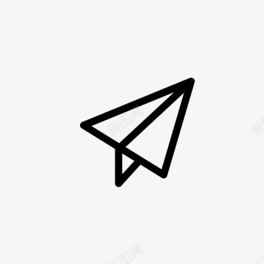 纸飞机航空邮件飞行图标图标