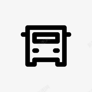 公共交通标识公共汽车卡车旅行图标图标