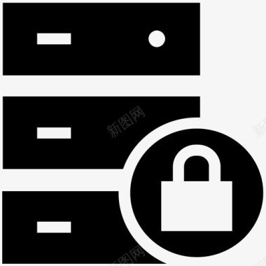 存储服务器数据安全数据存储安全图标图标