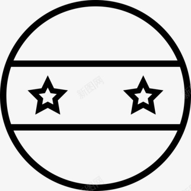 条纹粉色叙利亚国旗条纹星星图标图标