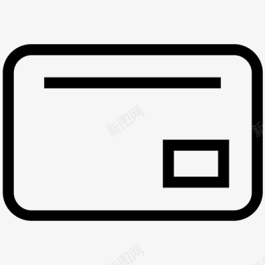 信用卡信用卡刷卡塑料货币图标图标