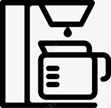免抠咖啡机咖啡机冲泡咖啡图标图标