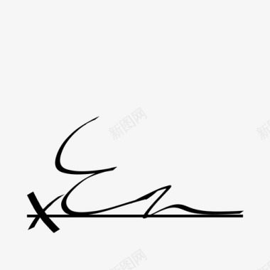火鸡字母e签名字母签名图标图标