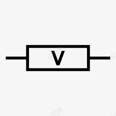 黛瓦电压电阻器电子元件电气元件图标图标