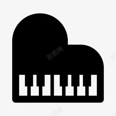 钢琴独奏会演奏图标图标