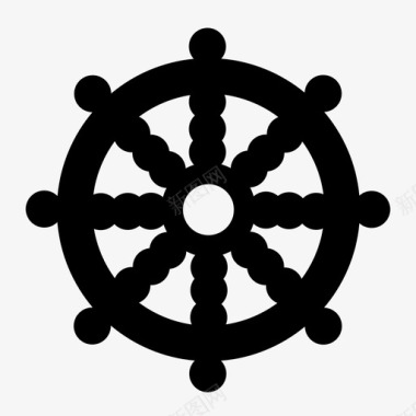 象征佛教船船长图标图标