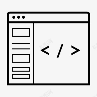 网站布局网站线框web界面图标图标