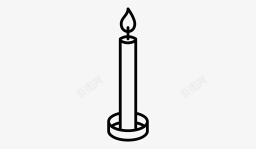 蜡烛符号闪耀图标图标