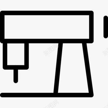 制造缝纫机器具创造图标图标