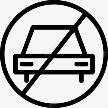 禁止吸烟矢量禁止停车图标图标