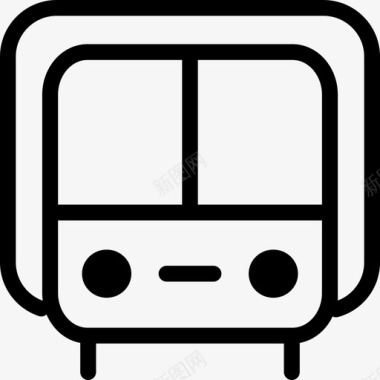 公共标识标记公共汽车长途汽车公共交通工具图标图标