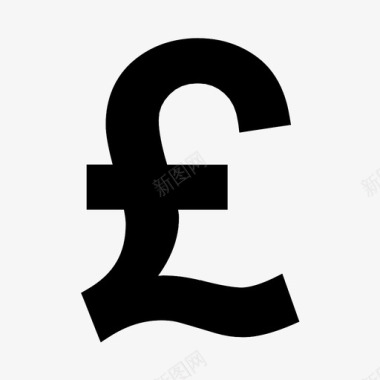 英镑付款货币符号图标图标