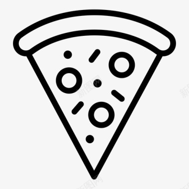 黏煳煳披萨切片披萨片图标图标