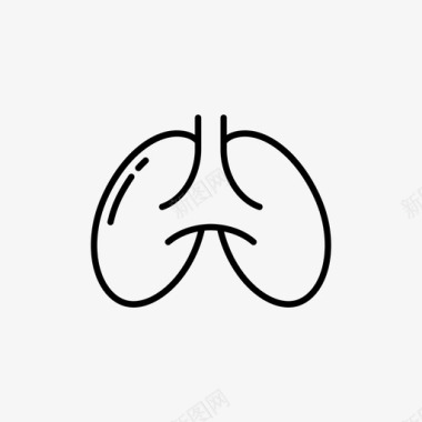 器官肺内脏器官图标图标