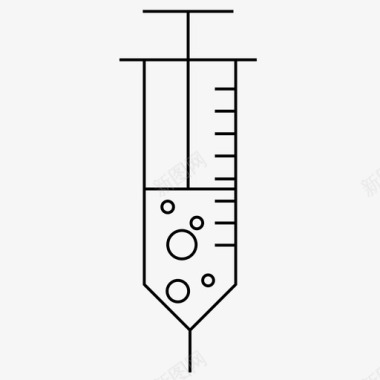 打疫苗注射器卫生注射图标图标