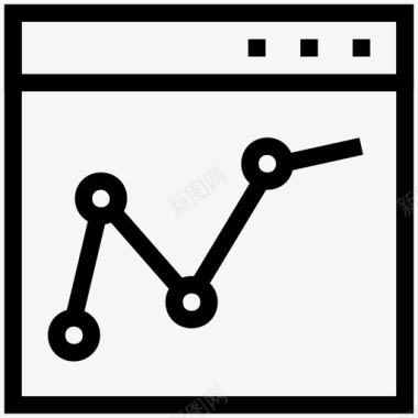 线图浏览器信息图表信息图形图标图标