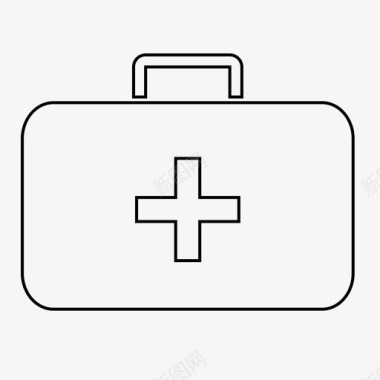 医疗保健急救箱紧急情况救援图标图标