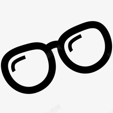 眼镜架眼镜和镜片图标图标