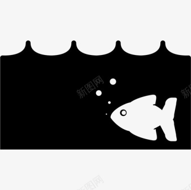 鱼在水里水里的鱼动物科学技术图标图标