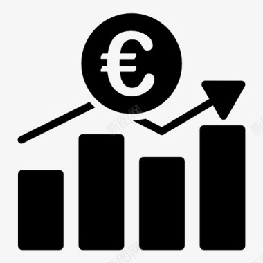 报告矢量图业务图表图表增长图标图标