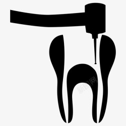 根管治疗牙齿治疗根管图标高清图片
