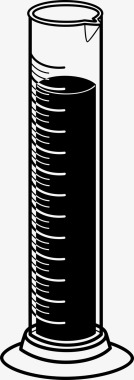 标尺测量量筒实验室测量图标图标