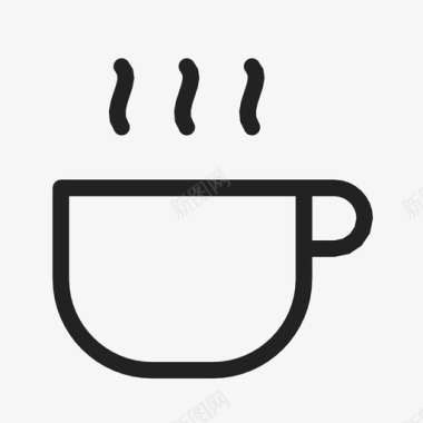 咖啡杯热咖啡热饮图标图标