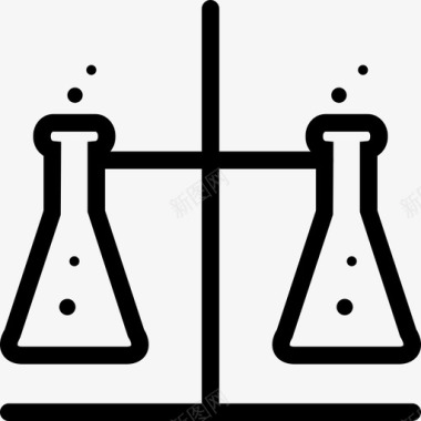 科学研究实验测试科学家图标图标