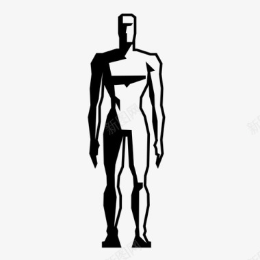 男人光肌肉图标图标
