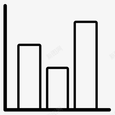 购物信息图表条形图图表列图标图标