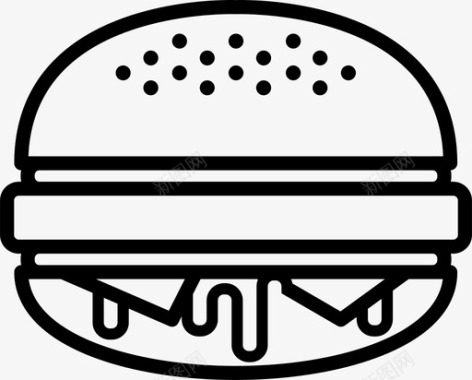 芝士汉堡麦当劳汉堡图标图标